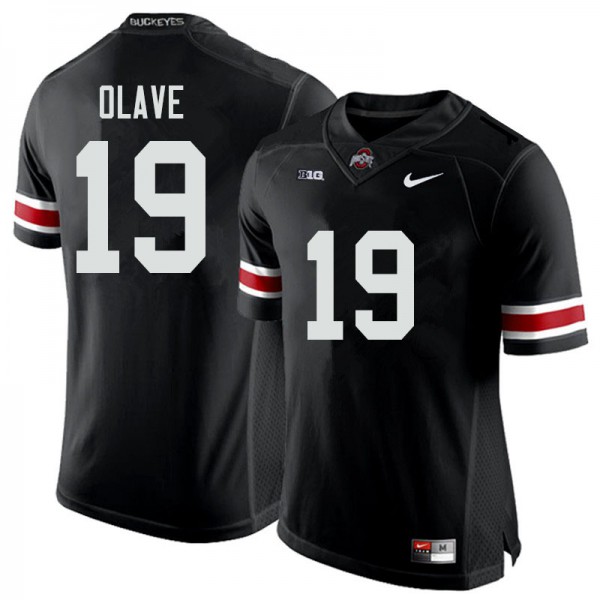 Ohio State Buckeyes #19 Chris Olave Men Football Jersey Black
